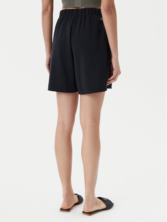 Liu Jo Liu Jo Auduma šorti TA5227 J4869 Melns Relaxed Fit