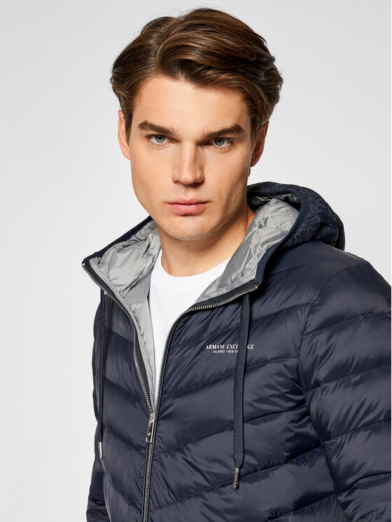 Armani Exchange Armani Exchange Kurtka puchowa 8NZB53 ZNW3Z 5578 Granatowy Regular Fit