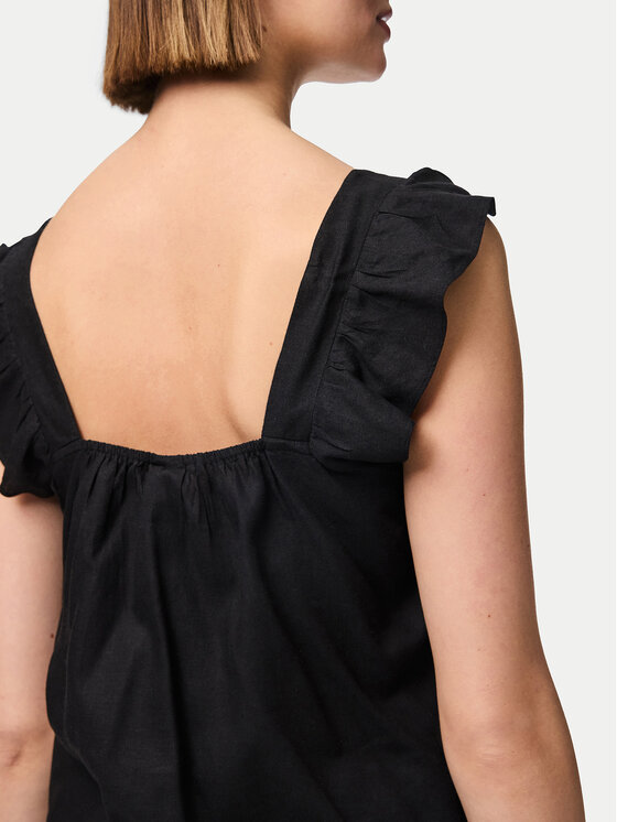 Pieces Pieces Μπλουζάκι Pia 17154740 Μαύρο Regular Fit