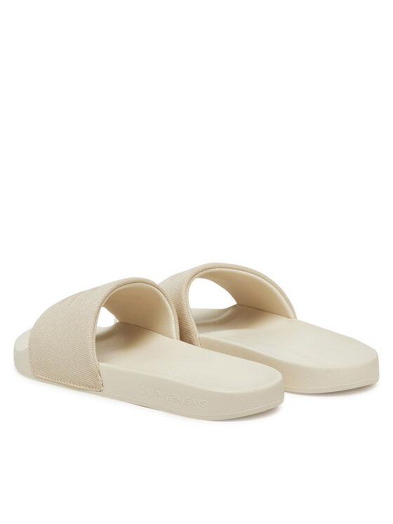 Calvin Klein Jeans Calvin Klein Jeans Şlapi Slide Monogram Wn YW0YW01835 Écru