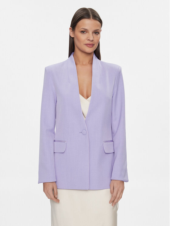 Fracomina Fracomina Sakko FR24SJ3001W67401 Violett Regular Fit