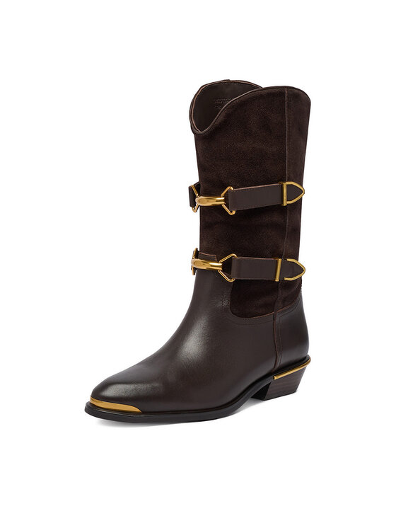 Badura Badura Polokozačky EO-PARIS-GL893C-11.5-1511-2 Tmavě hnědá