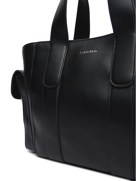 Calvin Klein Calvin Klein Geantă Webbing Strap Small Tote LV04F3290G Negru