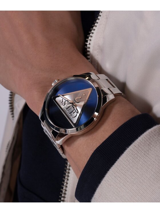 Guess Guess Zegarek GW0782G3 Srebrny
