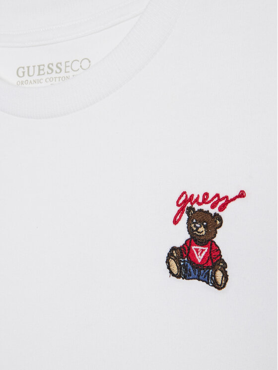 Guess Guess Tricou L5RI33 I3Z14 Alb Oversize