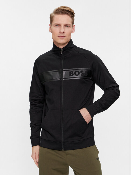 Boss Bluză Authentic Jacket Z 50510629 Negru Regular Fit