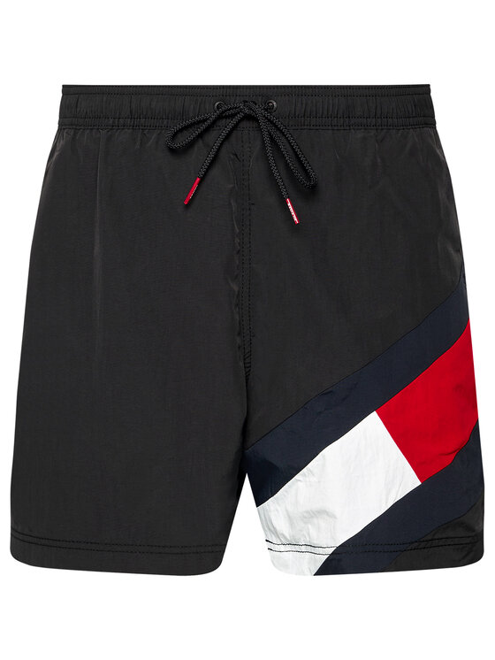 Tommy Hilfiger Tommy Hilfiger Szorty kąpielowe UM0UM02048 Czarny Slim Fit