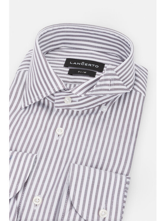 Lancerto Lancerto Koszula Mindy KO051122000080 Szary Slim Fit