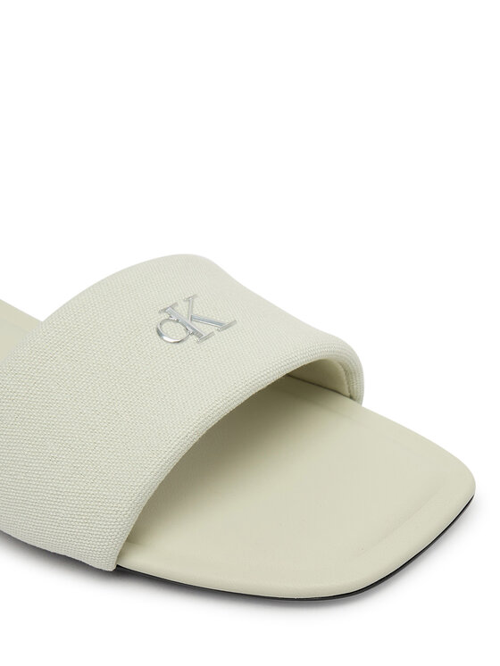 Calvin Klein Calvin Klein Papucs Square Flat Sndl Canvas Hw HW0HW03129 Fehér