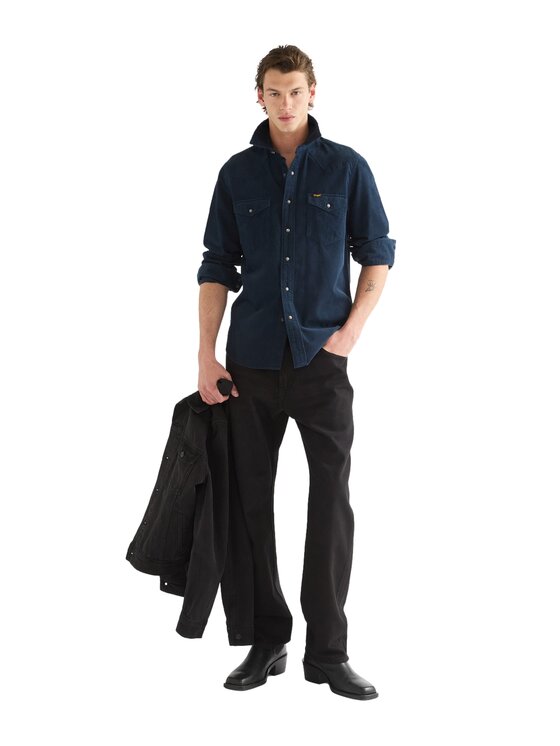 Wrangler Wrangler Koszula 112386903 Granatowy Regular Fit