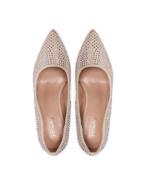 DeeZee DeeZee Pantofi cu toc subțire KL-92831-825 Bej