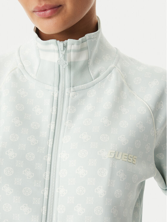 Guess Guess Pulóver V5YQ03 KB212 Világoszöld Regular Fit