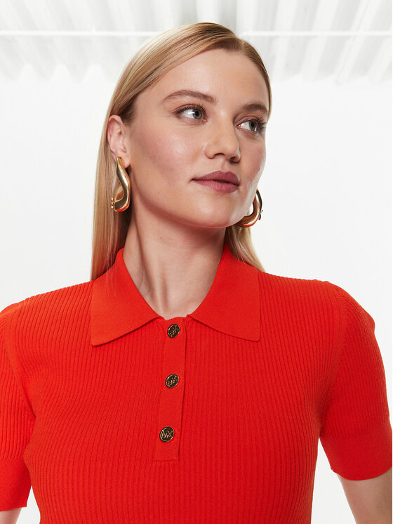 Michael kors polo clearance womens orange