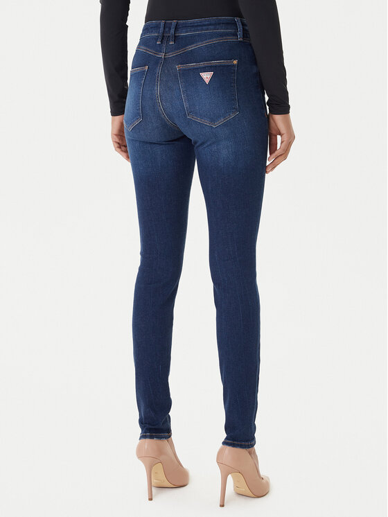 Guess Guess Traperice W2YA46 D4Q03 Tamnoplava Skinny Fit