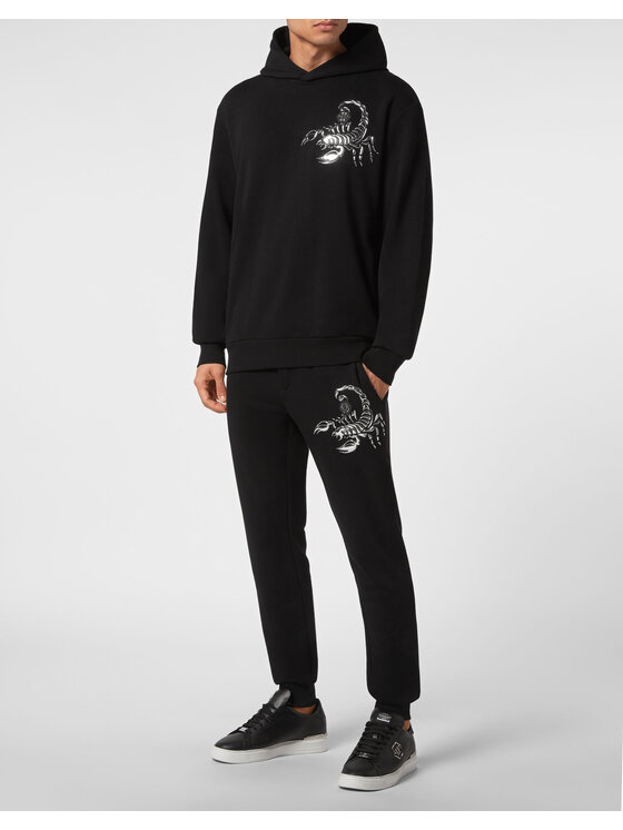 PHILIPP PLEIN PHILIPP PLEIN Mikina 1617 Černá Regular Fit