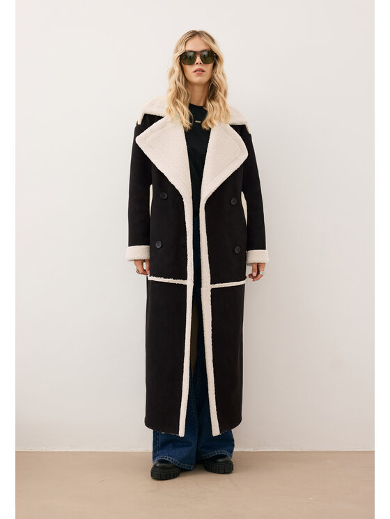 BIZUU BIZUU Kabát MAFARA Černá Standard Fit