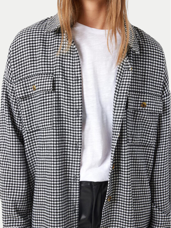 Noisy May Noisy May Cămașă Flanny 27012531 Gri Loose Fit