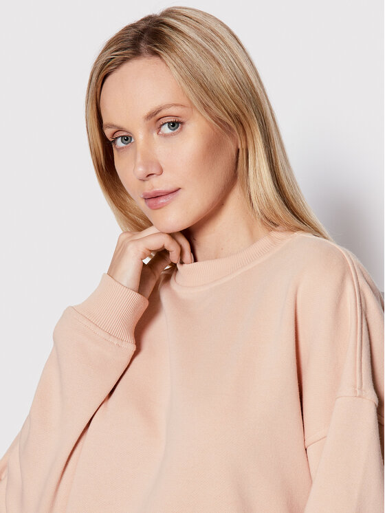 Urban Classics Urban Classics Majica dugih rukava Crew TB1523 Ružičasta Oversize