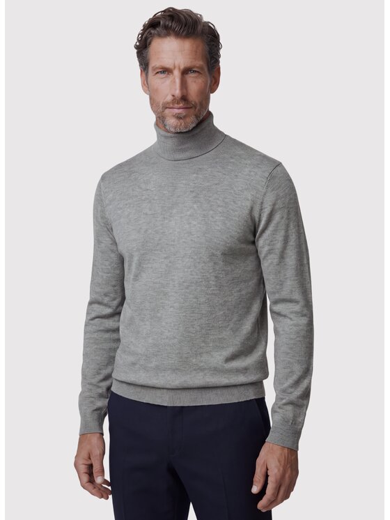 Pako Lorente Pako Lorente Sweter P26WN-2X-016 Szary Classic Fit