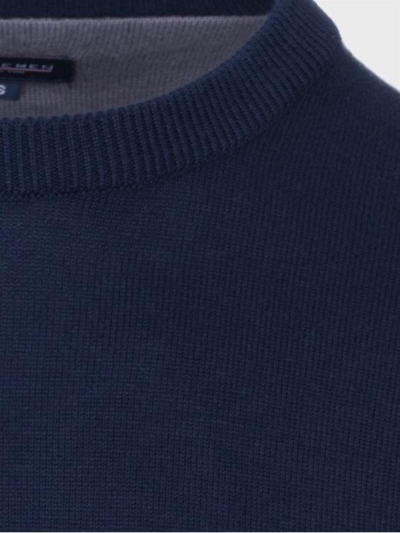 Evenemen Evenemen Sweter Crewneck Granatowy Slim Fit
