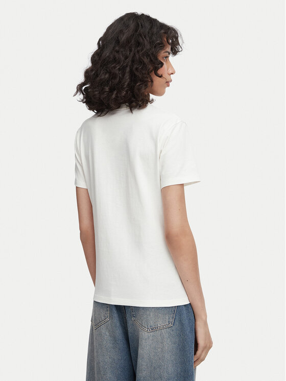 HUGO HUGO Tricou Damacia 8 50573353 Alb Regular Fit