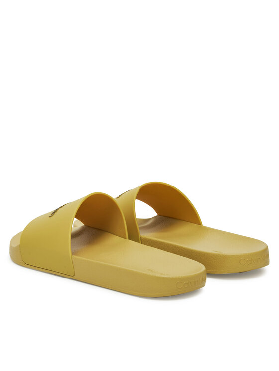 Calvin Klein Calvin Klein Şlapi Pool Slide Rubber HM0HM00455 Verde