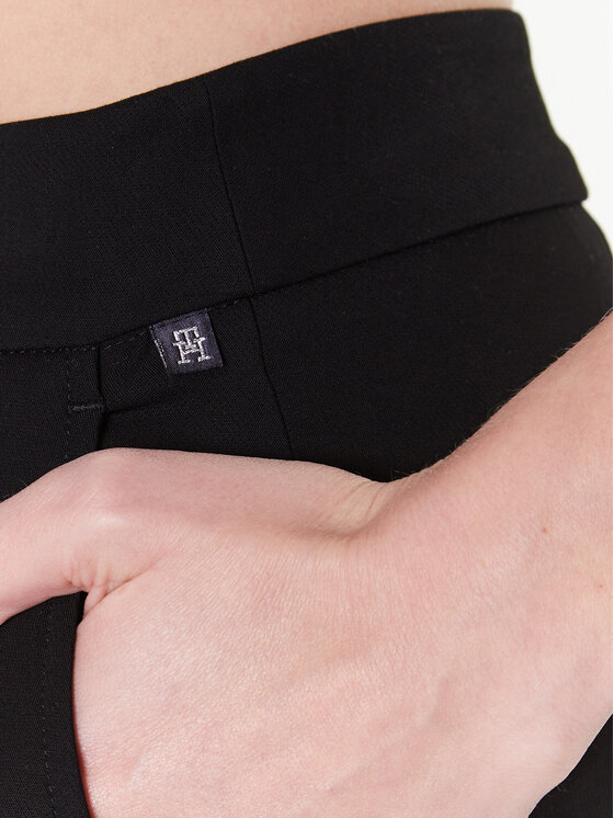 Tommy Hilfiger Tommy Hilfiger Текстилни панталони Vis Ny WW0WW37618 Черен Slim Fit