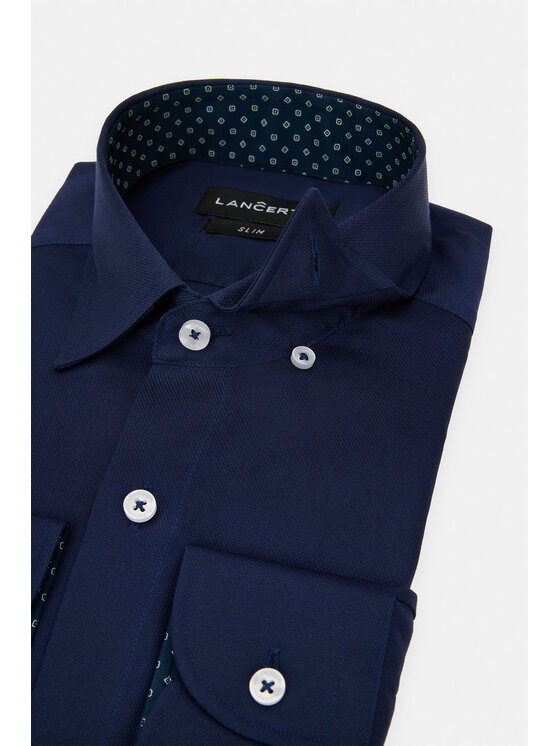Lancerto Lancerto Koszula Janet KO073123000038 Granatowy Slim Fit