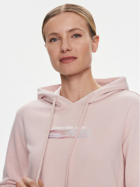 Calvin Klein Jeans Calvin Klein Jeans Суитшърт Diffused J20J223267 Розов Regular Fit