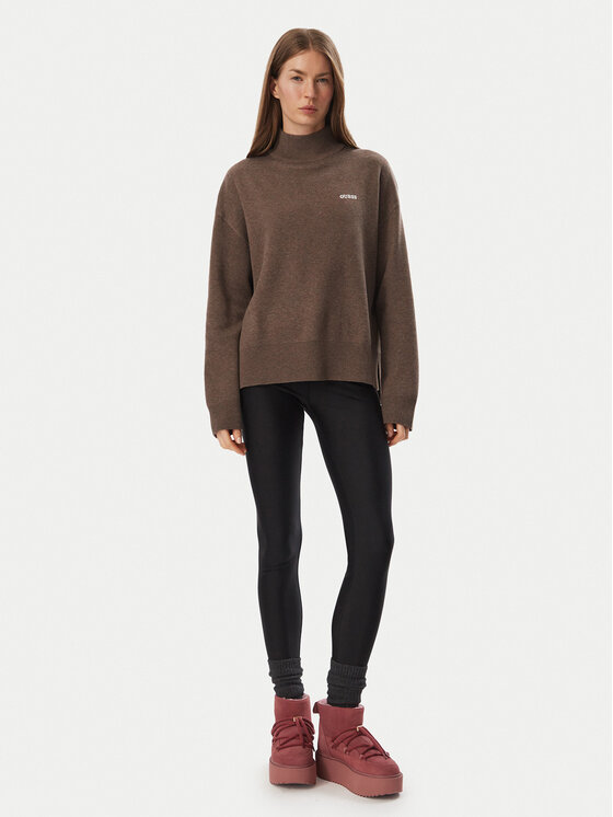 Guess Guess Пуловер V6BR12 Z1673 Кафяв Regular Fit