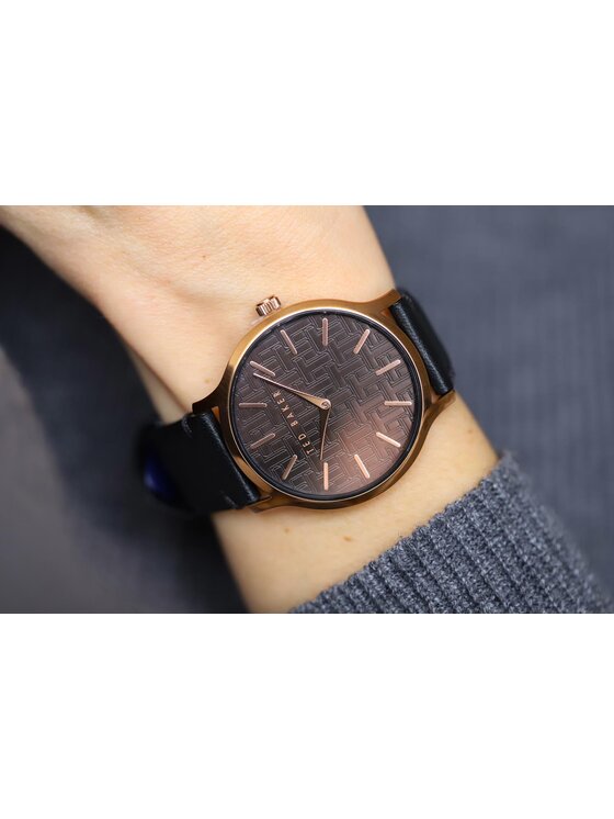 Ted Baker Ted Baker Ρολόι BKPPOF902 Μαύρο