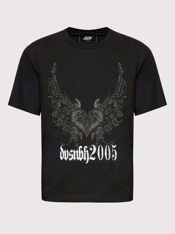 2005 2005 T-Shirt Unisex Swan Černá Regular Fit
