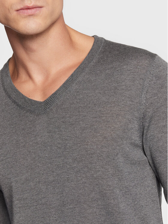 BOSS Boss Pulover Melba-P 50468261 Siva Slim Fit