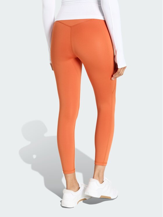 adidas adidas Legginsy 152479 Pomarańczowy Fitted Fit