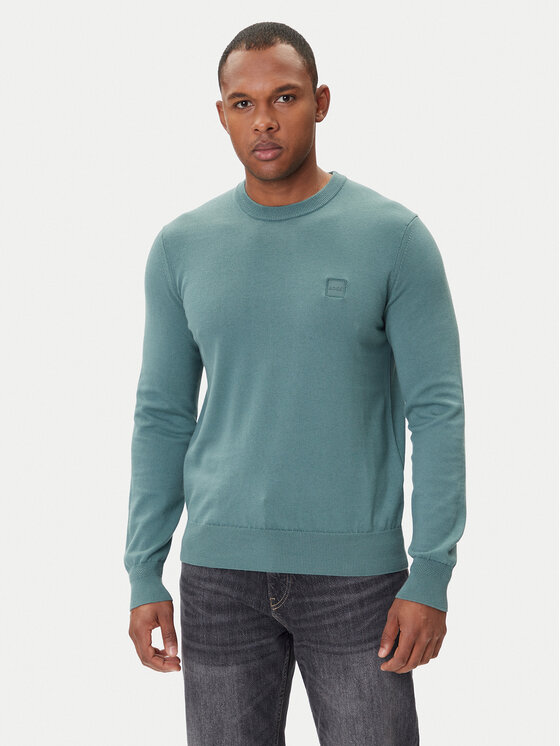 BOSS BOSS Džemper Kanovano_S 50527583 Zelena Regular Fit
