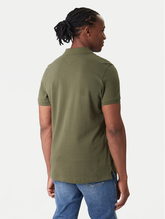 Tommy Jeans Tommy Jeans Polokošile DM0DM20676 Khaki Slim Fit