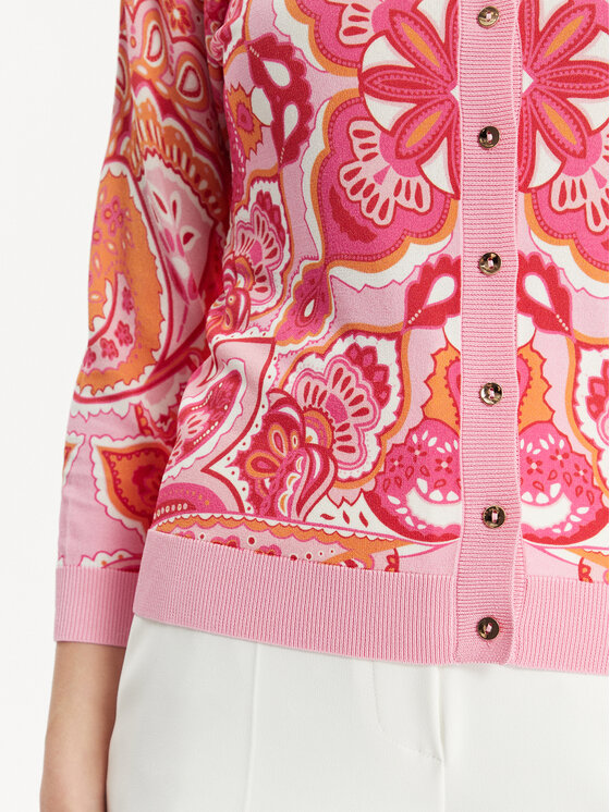 Luisa Spagnoli Luisa Spagnoli Strickjacke Crostone 58242 Rosa Regular Fit