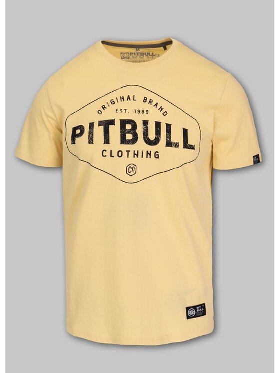 PITBULL PITBULL T-Shirt AUTOMATIC Żółty Regular Fit