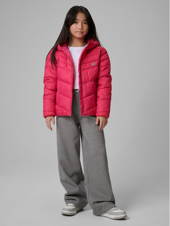 4F 4F Kurtka puchowa OUTERWEAR Różowy Regular Fit