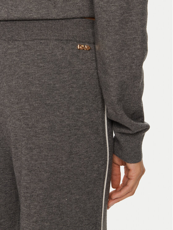 Liu Jo Sport Liu Jo Sport Kalhoty z materiálu TF4315 MS63L Šedá Regular Fit