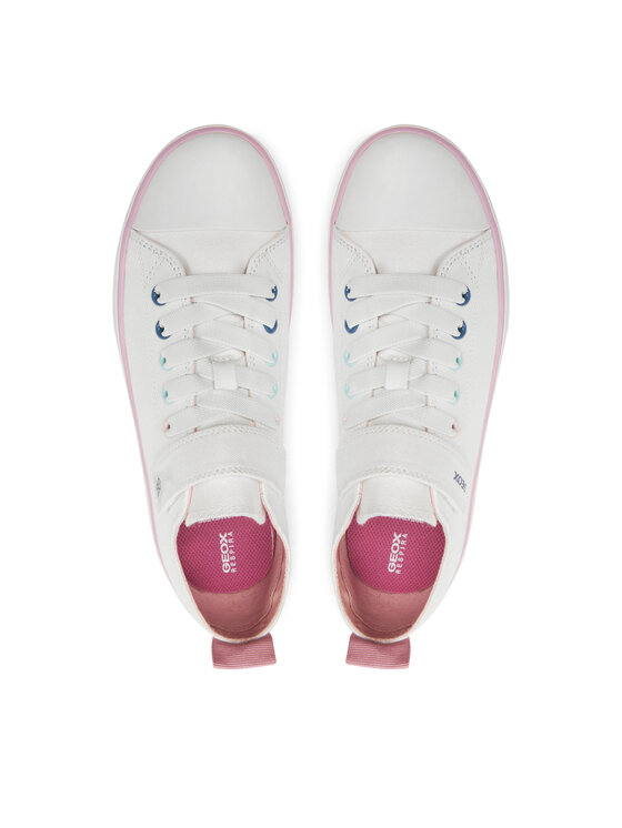 Geox Geox Plátenky J Gisli Girl J454NA 00010 C1000 D Biela