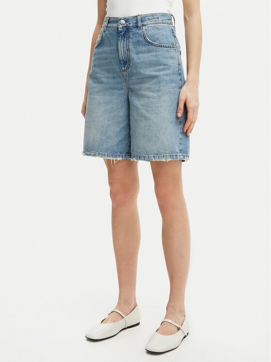 Marella Marella Pantaloni scurți de blugi Short 2513141024 Albastru Regular Fit
