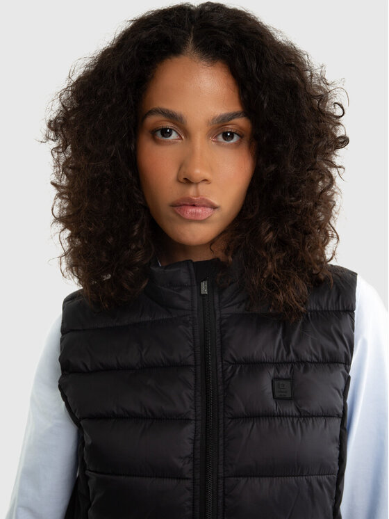 BIG STAR BIG STAR Bezrękawnik TRINOE_906_130 Czarny Basic Fit