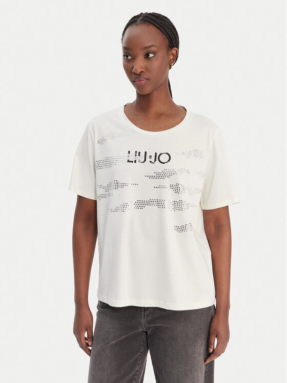 Liu Jo Sport Liu Jo Sport T-Shirt TA6265 JS923 Biały Regular Fit