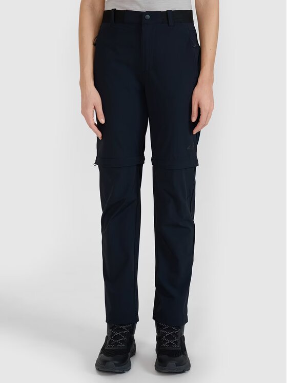 4F 4F Outdoorové nohavice 4FWSS25TFTRF0798-20S Čierna Regular Fit