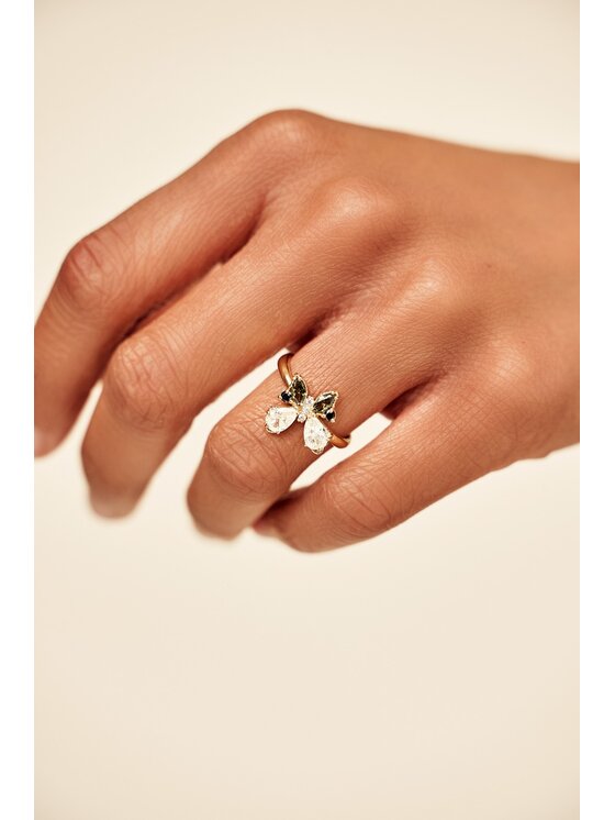 Leis Leis Anello Farfalla Gold Argento