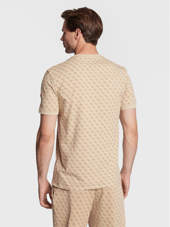 Guess Guess T-Shirt Jamey Z2BI09 J1314 Beżowy Regular Fit