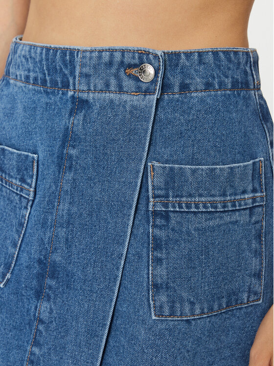 Noisy May Noisy May Spódnica jeansowa Poppie 27029675 Granatowy Regular Fit