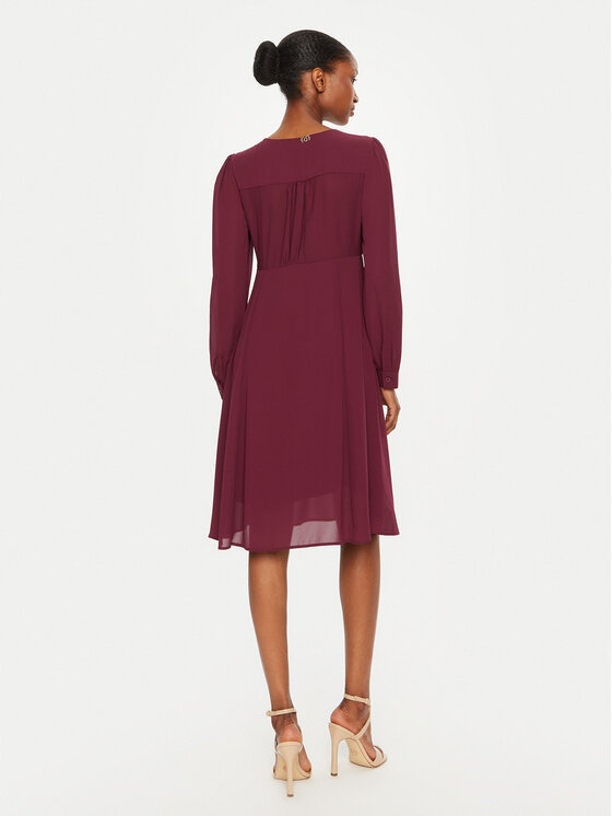 Rinascimento Rinascimento Rochie cocktail CFC0120500003 Vișiniu Regular Fit
