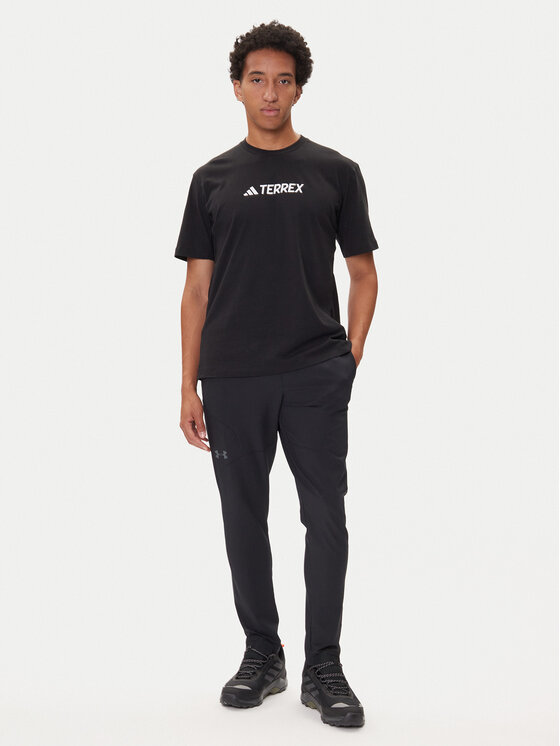 adidas adidas T-shirt Terrex Classic Logo JF9143 Crna Regular Fit